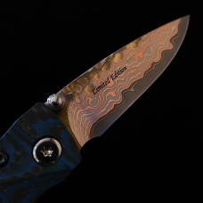 Mcusta MC-33C-FGB-B 25th Anniversary Shinra Take Дръжка Carbon Fiber/Blue G10 Limited Edition 100бр
