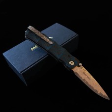 Mcusta MC-33C-FGB-B 25th Anniversary Shinra Take Дръжка Carbon Fiber/Blue G10 Limited Edition 100бр