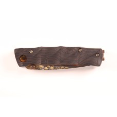 Mcusta MC-33C-SG10 25th Anniversary Shinra Take дръжка Bamboo Design Black G10/Copper Limited Edition 100бр.