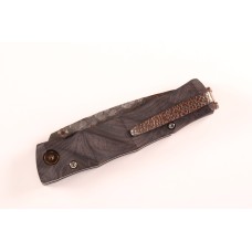 Mcusta MC-33C-SG10 25th Anniversary Shinra Take дръжка Bamboo Design Black G10/Copper Limited Edition 100бр.