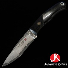 Mcusta-Mike Irie нож Sport 100 Damascus VG-10 Core Black Micarta-фиксирано острие