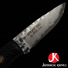Mcusta-Mike Irie нож Sport 100 Damascus VG-10 Core Black Micarta-фиксирано острие