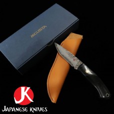 Mcusta-Mike Irie нож Sport 100 Damascus VG-10 Core Black Micarta-фиксирано острие