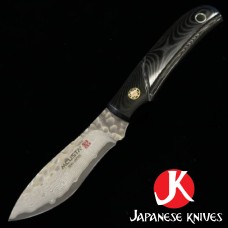 Mcusta-Mike Irie нож Sport 300 Damascus VG-10 Core Black Micarta-фиксирано острие