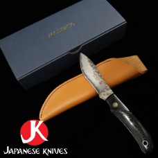 Mcusta-Mike Irie нож Sport 300 Damascus VG-10 Core Black Micarta-фиксирано острие