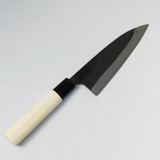 Funayuki-Kio Deba Sosaku Kurouchi 165mm Двустранно заточен- Риба