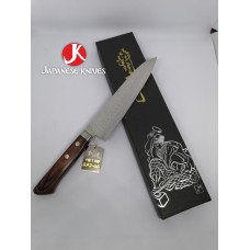 Matsutami нож на Главния готвач-Гиото-Шеф 180mm VG10 Damascus - Махагон