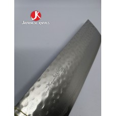 Matsutami нож Накири 165mm VG10 Damascus - Махагон