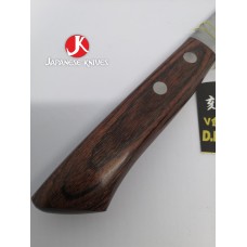 Matsutami нож Накири 165mm VG10 Damascus - Махагон