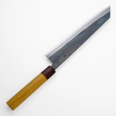 Mitokane Sajo Kiritsuke нож Gyuto-Chef knife Blue Steel  2, 210mm-Zelkova