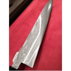 Kiokane нож Sashimi-Sujihiki-Yanagiba Blue Steel 2 Damascus 278mm Kiokane нож Sashimi-Sujihiki-Yanagiba Blue Steel 2 Damascus 278mm