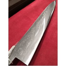 Kiokane нож Sashimi-Sujihiki-Yanagiba Blue Steel 2 Damascus 278mm Kiokane нож Sashimi-Sujihiki-Yanagiba Blue Steel 2 Damascus 278mm