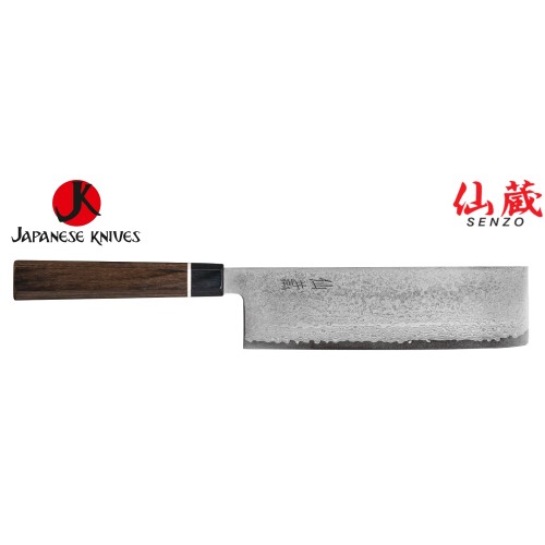SENZO Black Damascus VG-10 нож Nakiri-Накири 170mm BD-10