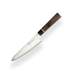 SENZO Black Damascus VG-10 нож Пети-Petty 143mm BD-03