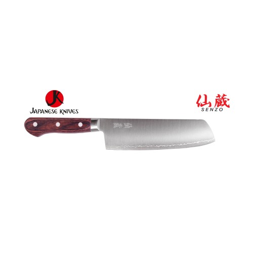 SENZO Clad AUS10 нож Накири-Nakiri 170mm AS-09